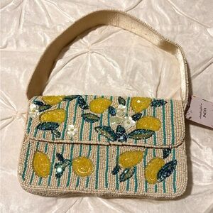 Beaded Lemon Shoulder Bag 🍋